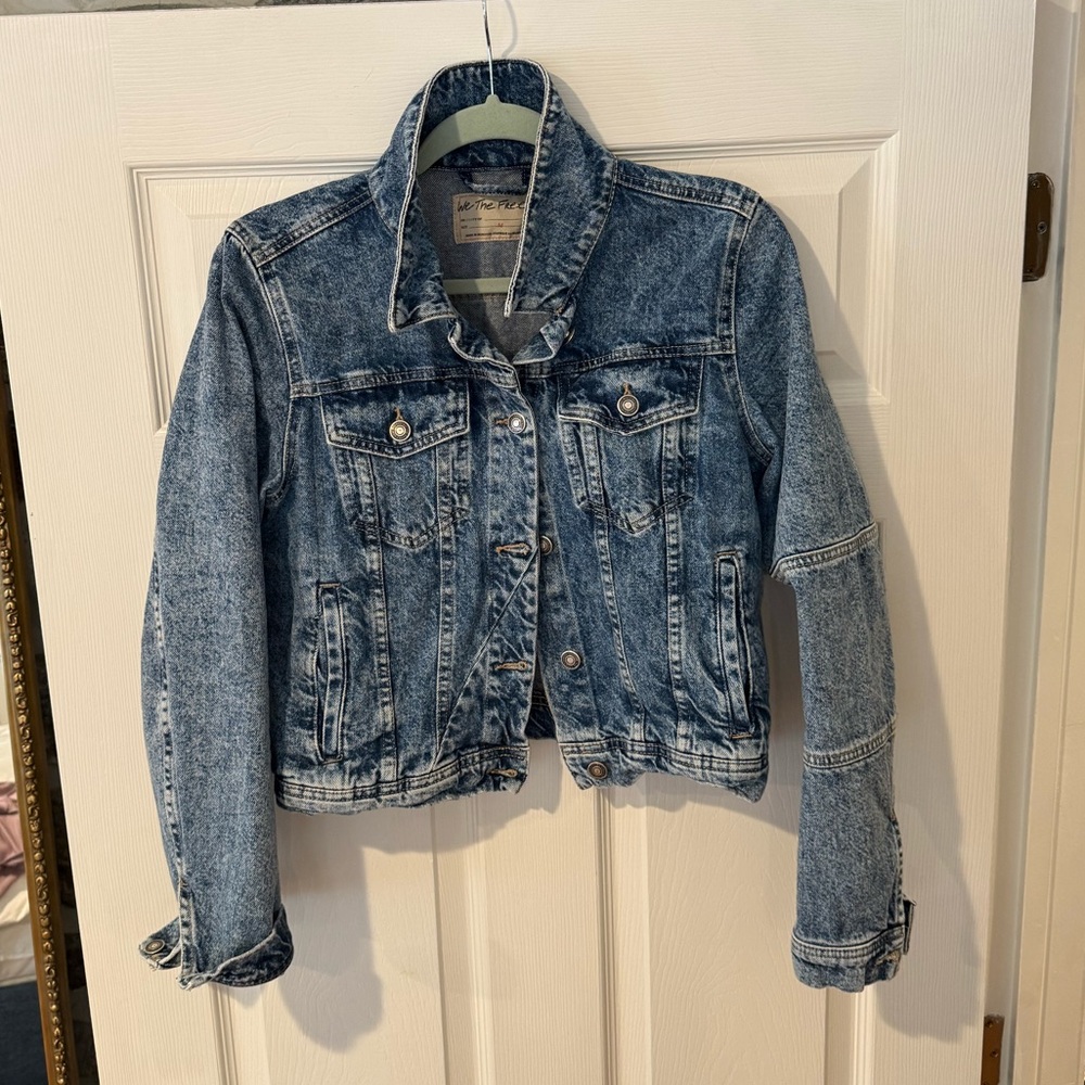 We The Free Light Blue Denim Jacket